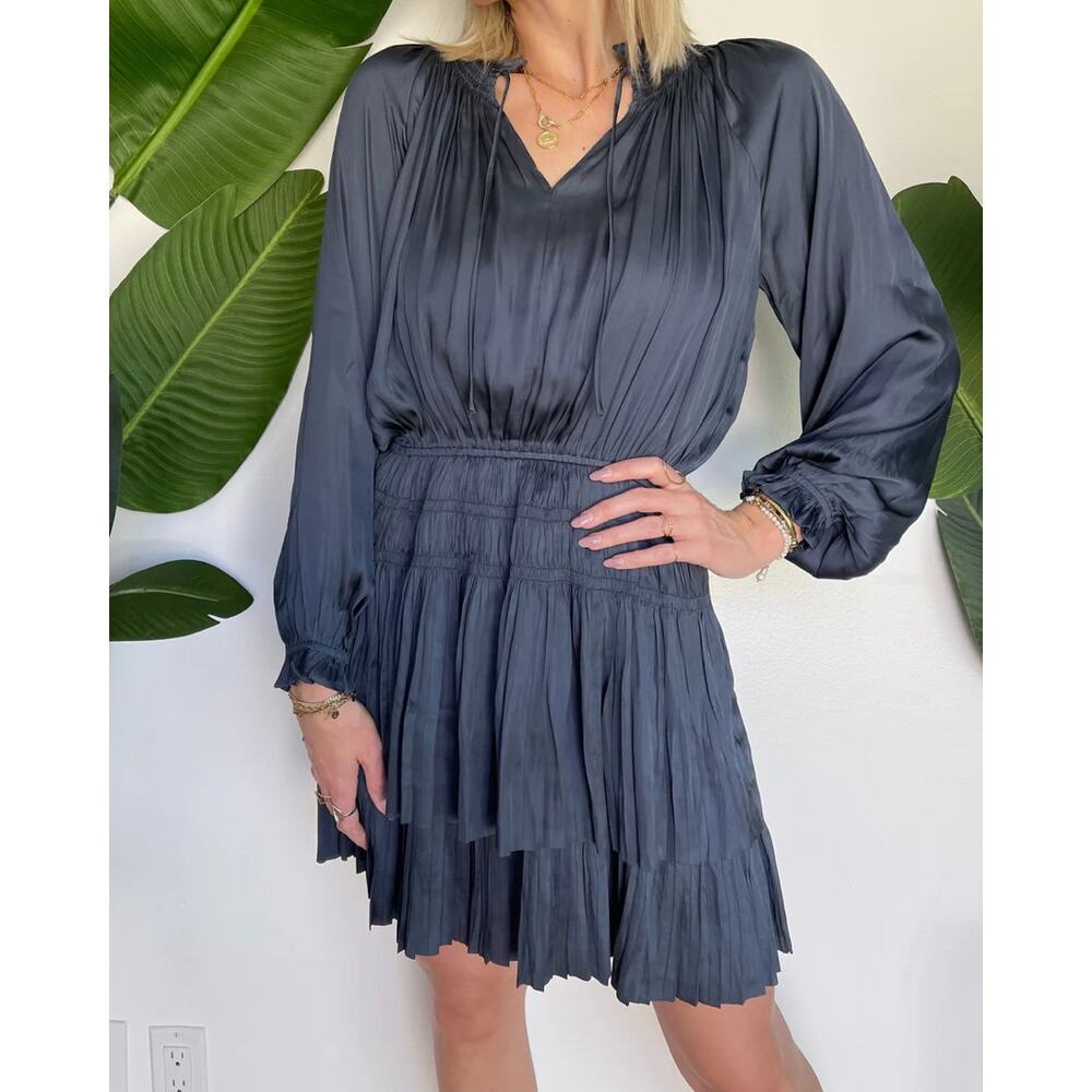 Reset Lana Dress Navy Blue SMALL
